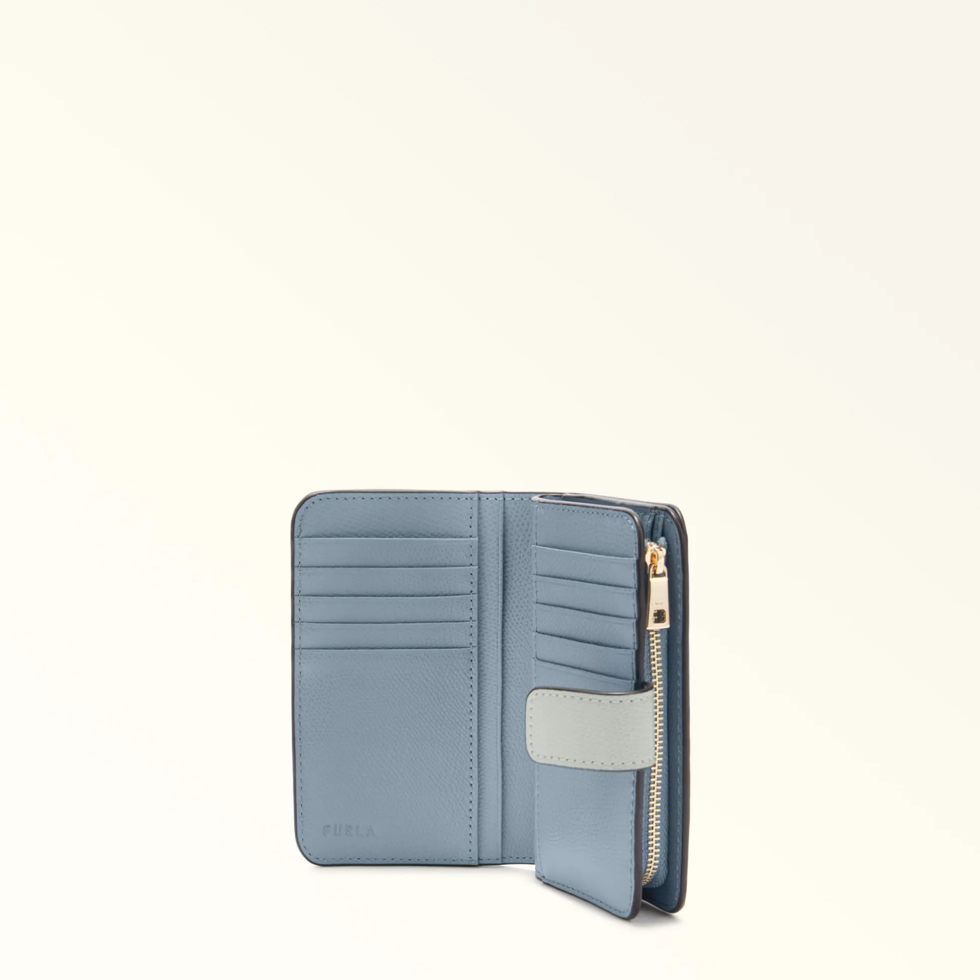 Furla Small Wallets|Wallets<Camelia Compact Wallet M color cristallo d+celestial int.