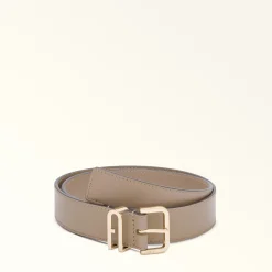 Furla Belts|Belts<Camelia Fixed Belt stucco gray