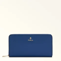 Furla Large Wallets|Wallets<Camelia Zip Around XL indigo
