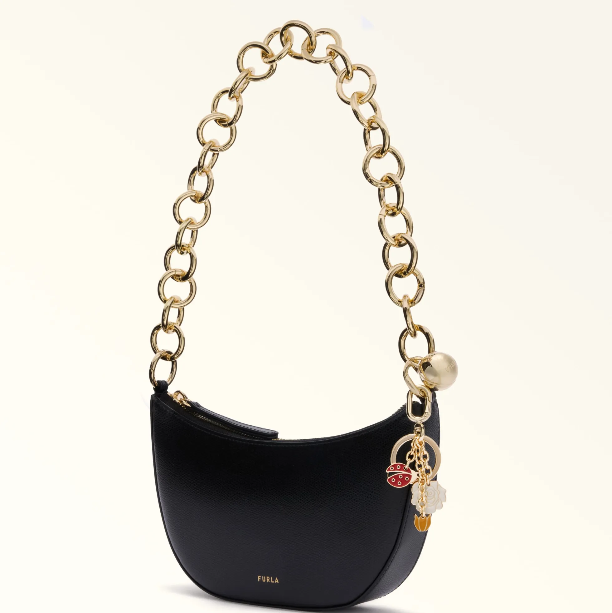 Furla Keyrings|Keyrings<Crystal Keyring panna+lacca+senape