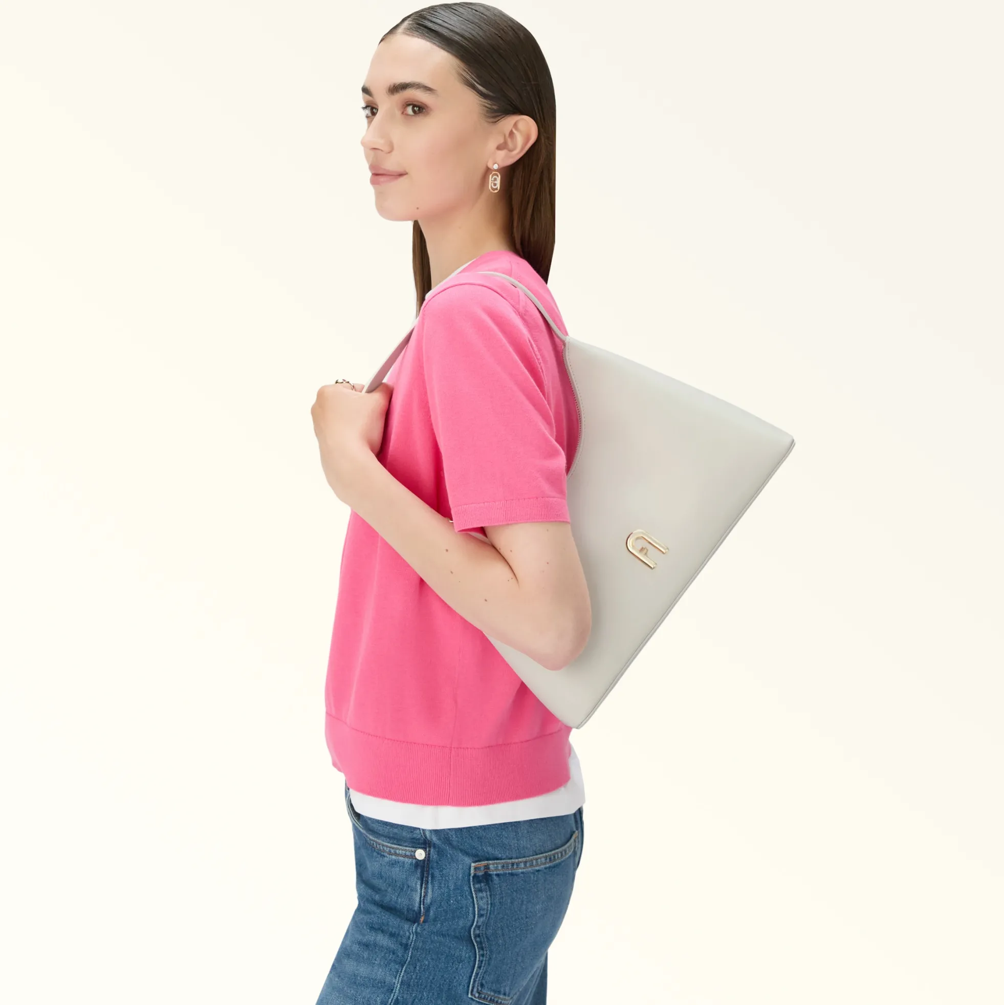 Furla Shoulder Bags<Diamante Shoulder Bag S panna