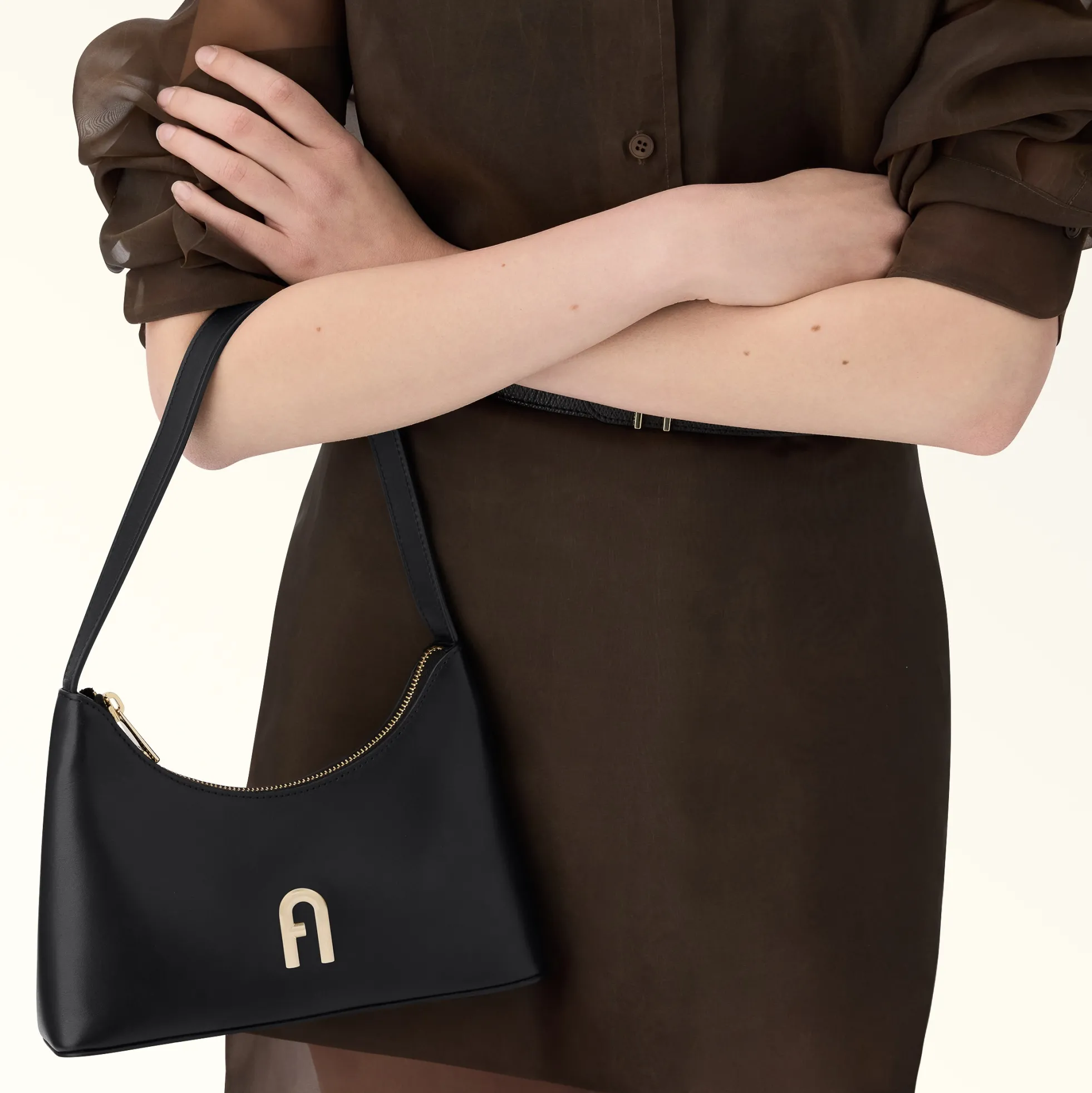 Furla The Black Bag Edit|Shoulder Bags<Diamante Shoulder Bag MINI nero