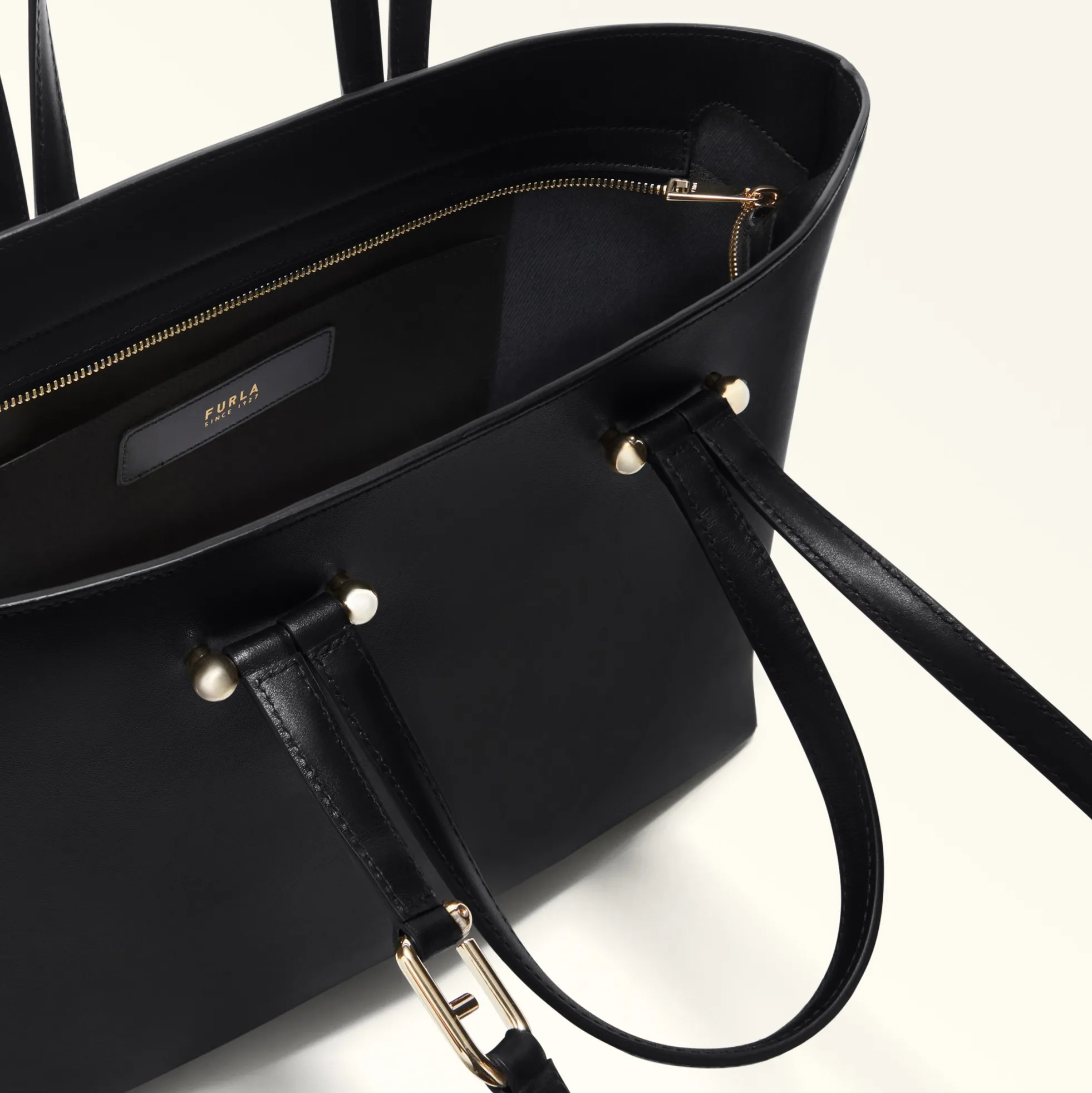 Furla Maxi Bags|Shoulder Bags<Duetto Tote L nero+nero int.