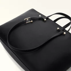Furla Maxi Bags|Shoulder Bags<Duetto Tote L nero+nero int.