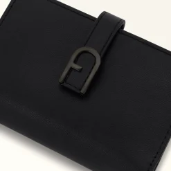 Furla Small Wallets|Wallets<Flow Compact Wallet M nero
