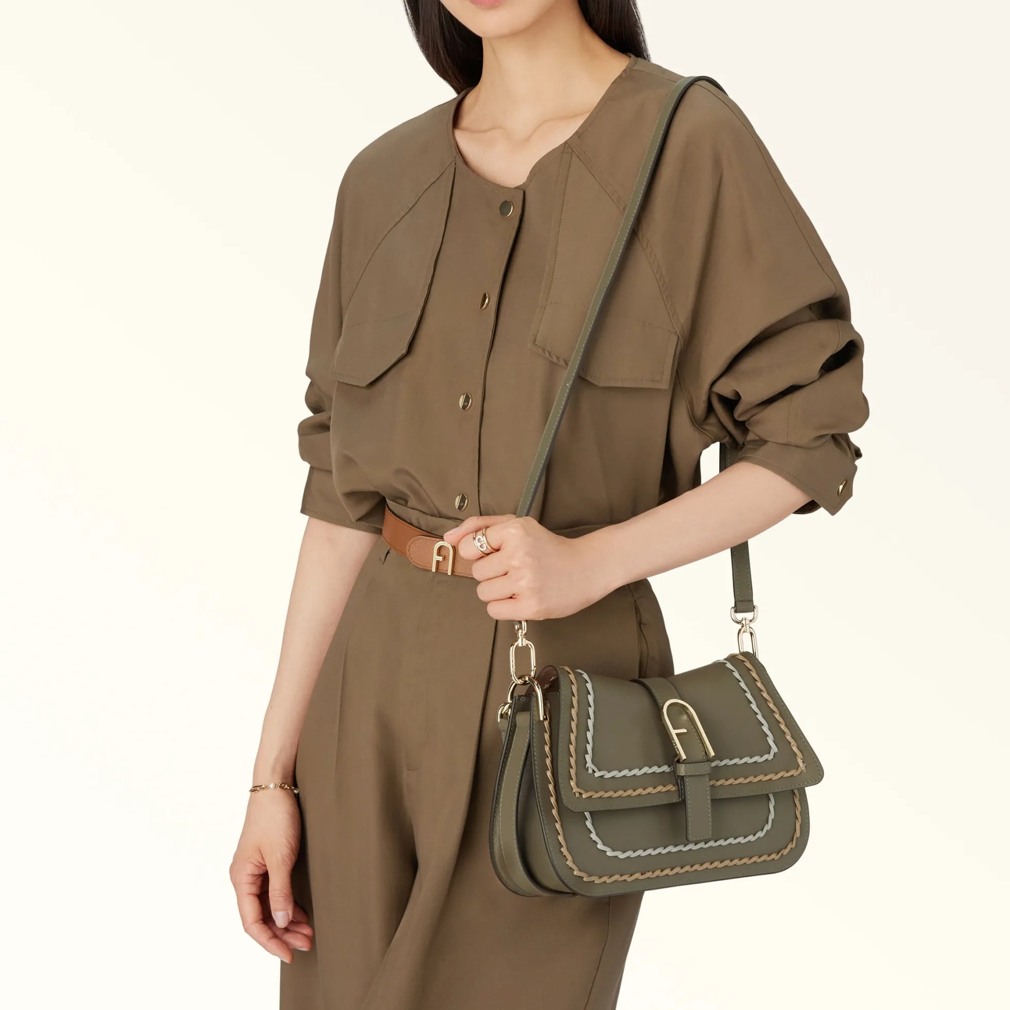Furla Crossbodies|Furla Flow<Flow Top Handle M toni sage