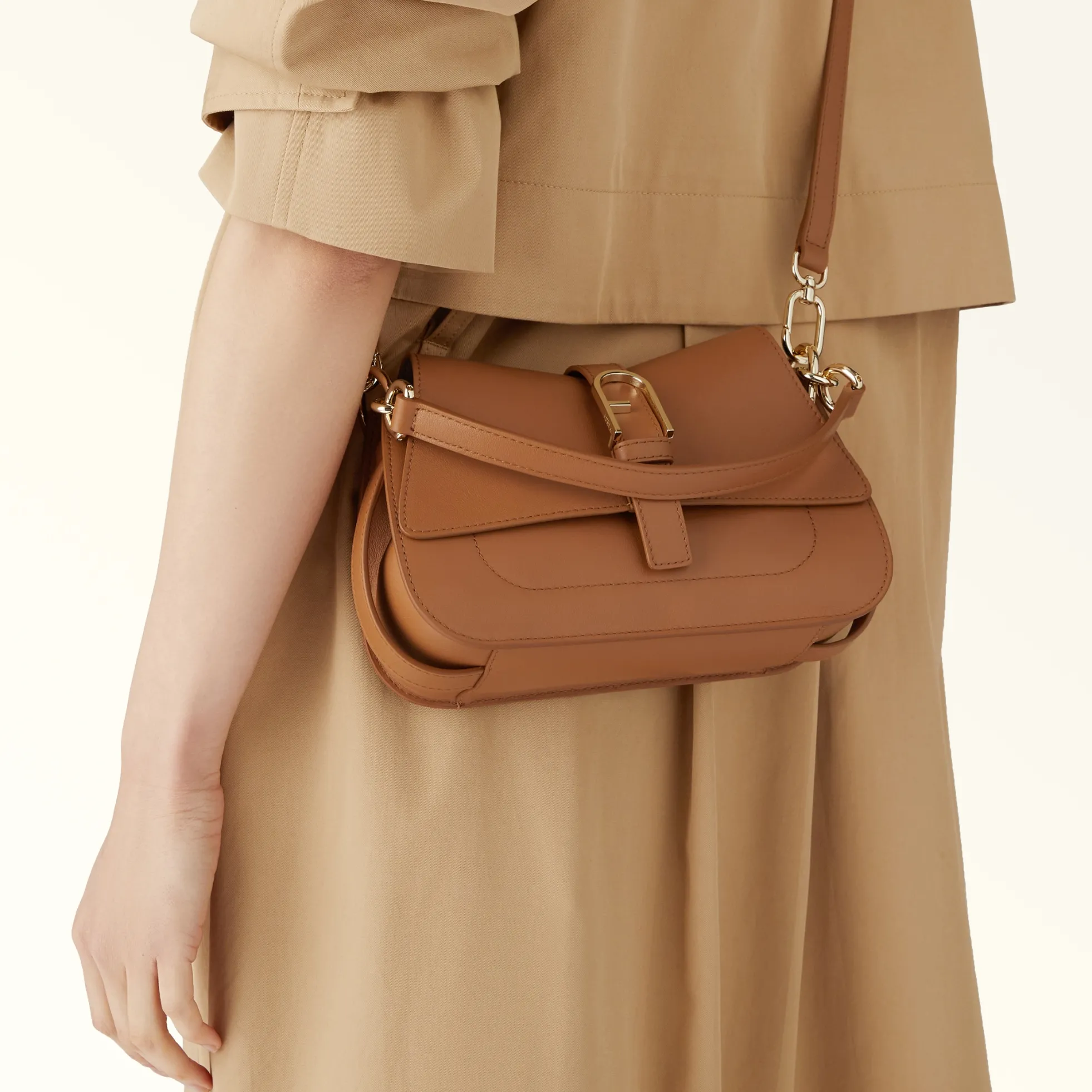 Furla Top Handles|Crossbodies<Flow Top Handle MINI brandy