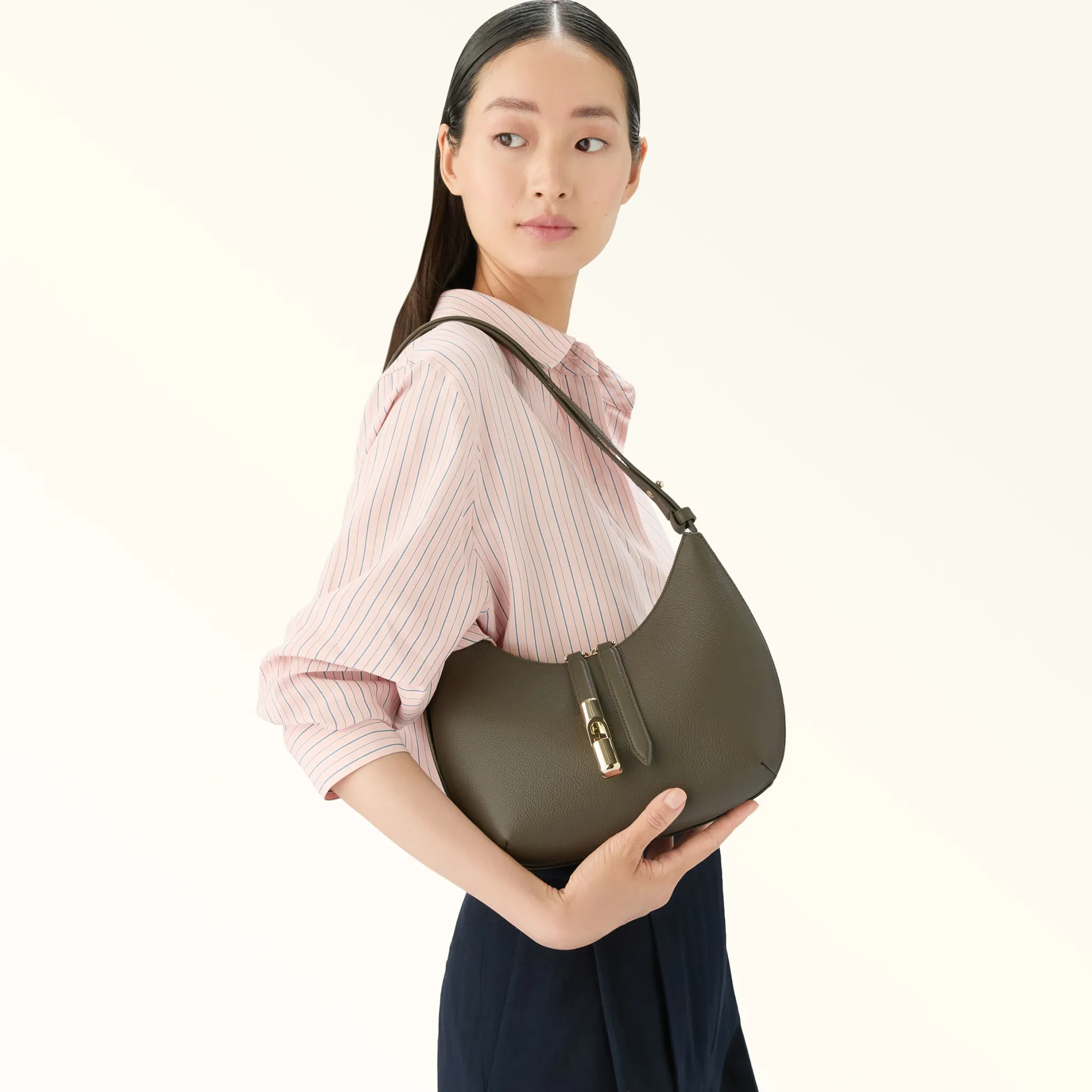 Furla Shoulder Bags|Furla Goccia<Goccia Shoulder Bag S sage