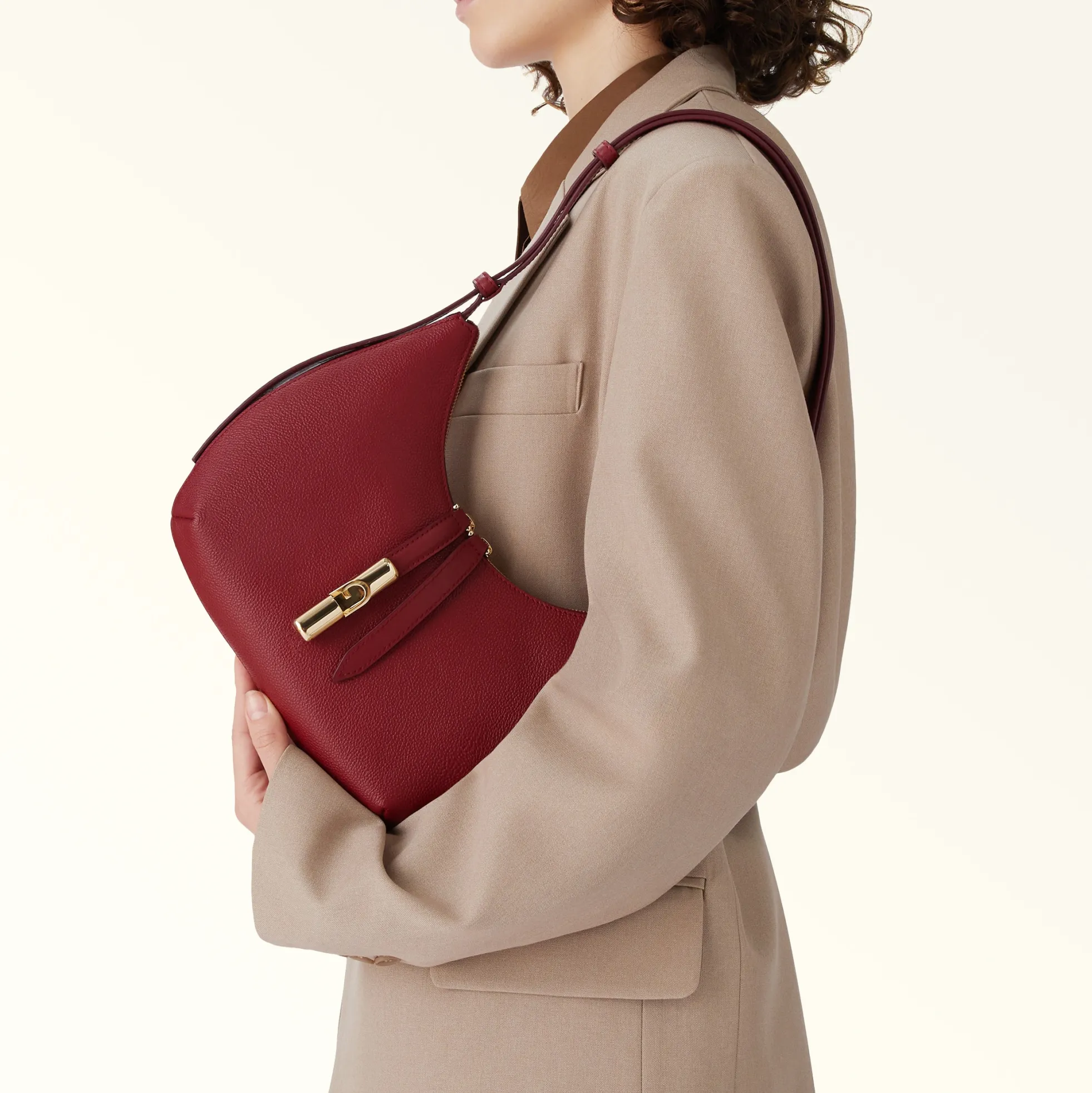 Furla Shoulder Bags|Furla Goccia<Goccia Shoulder Bag S ciliegia d