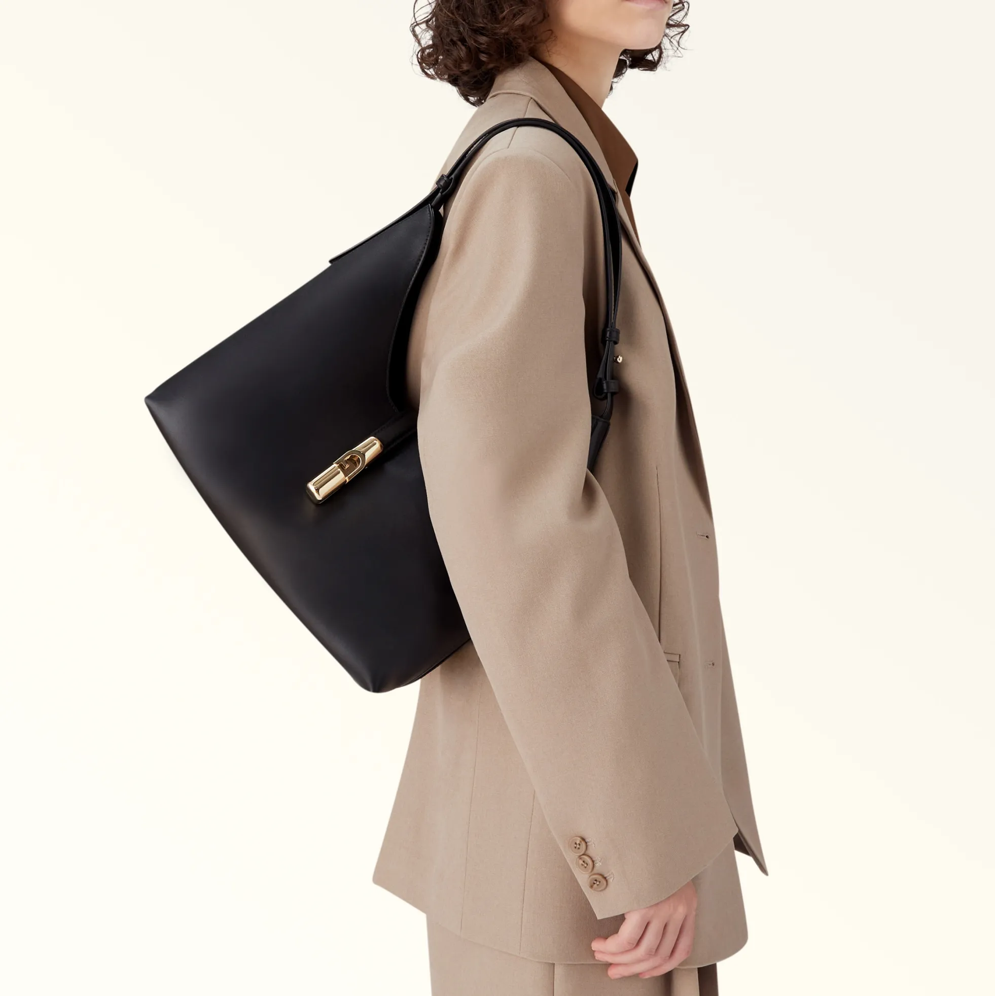 Furla Shoulder Bags|Furla Goccia<Goccia Shoulder Bag M nero