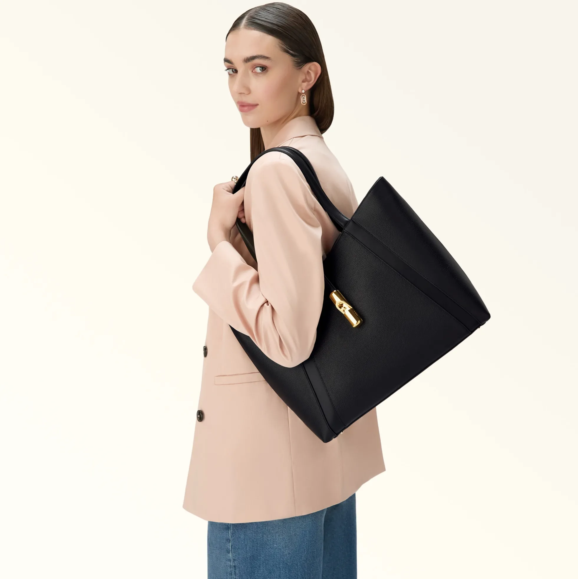 Furla Totes|Furla Goccia<Goccia Tote L nero
