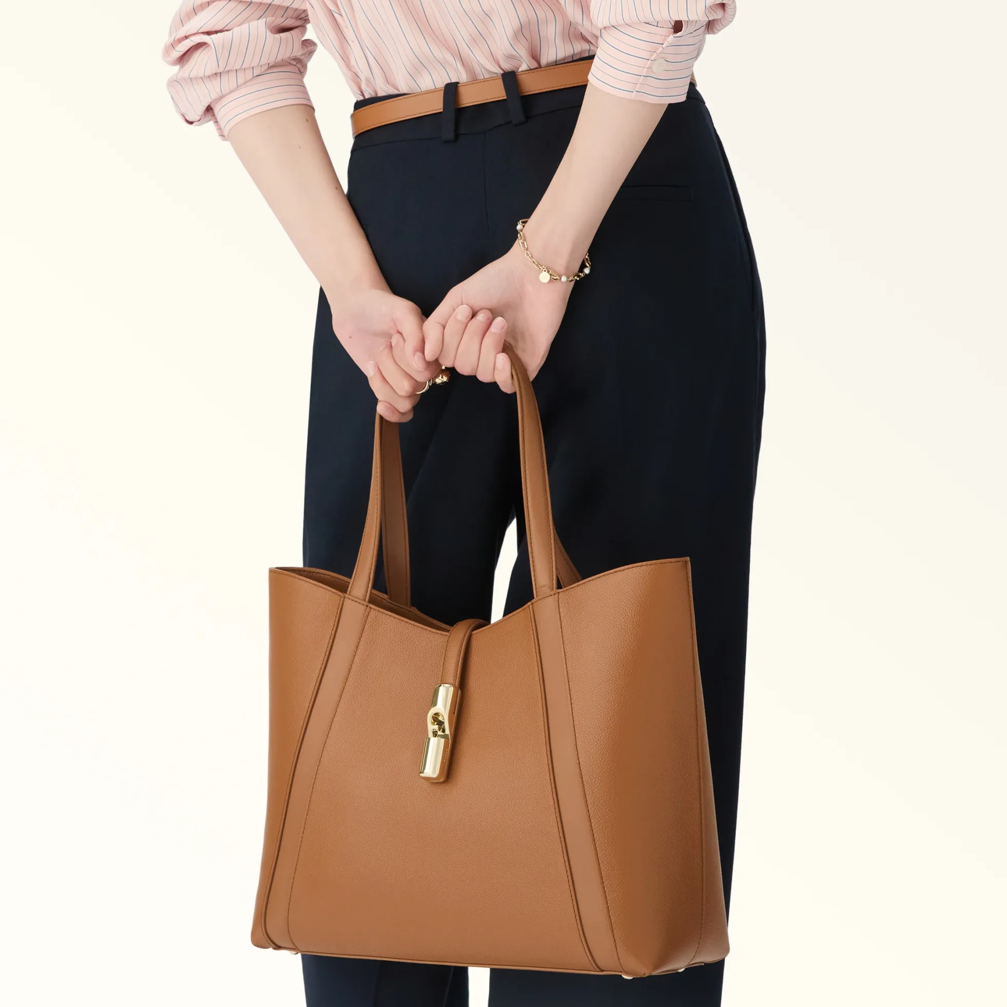 Furla Totes|Furla Goccia<Goccia Tote L brandy