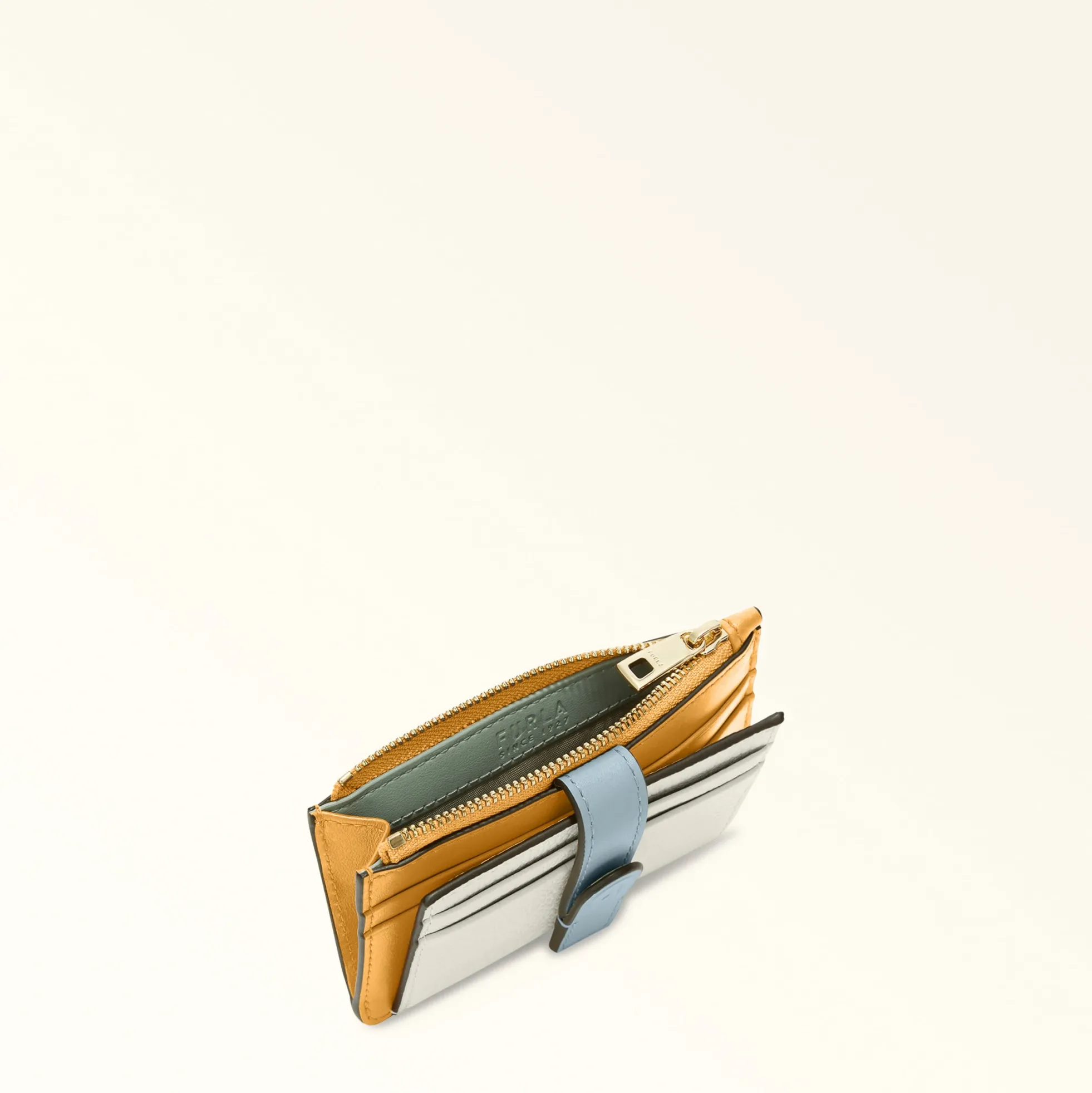 Furla Card Holders|Wallets<Grazia Card Case M panna+senape+cirro