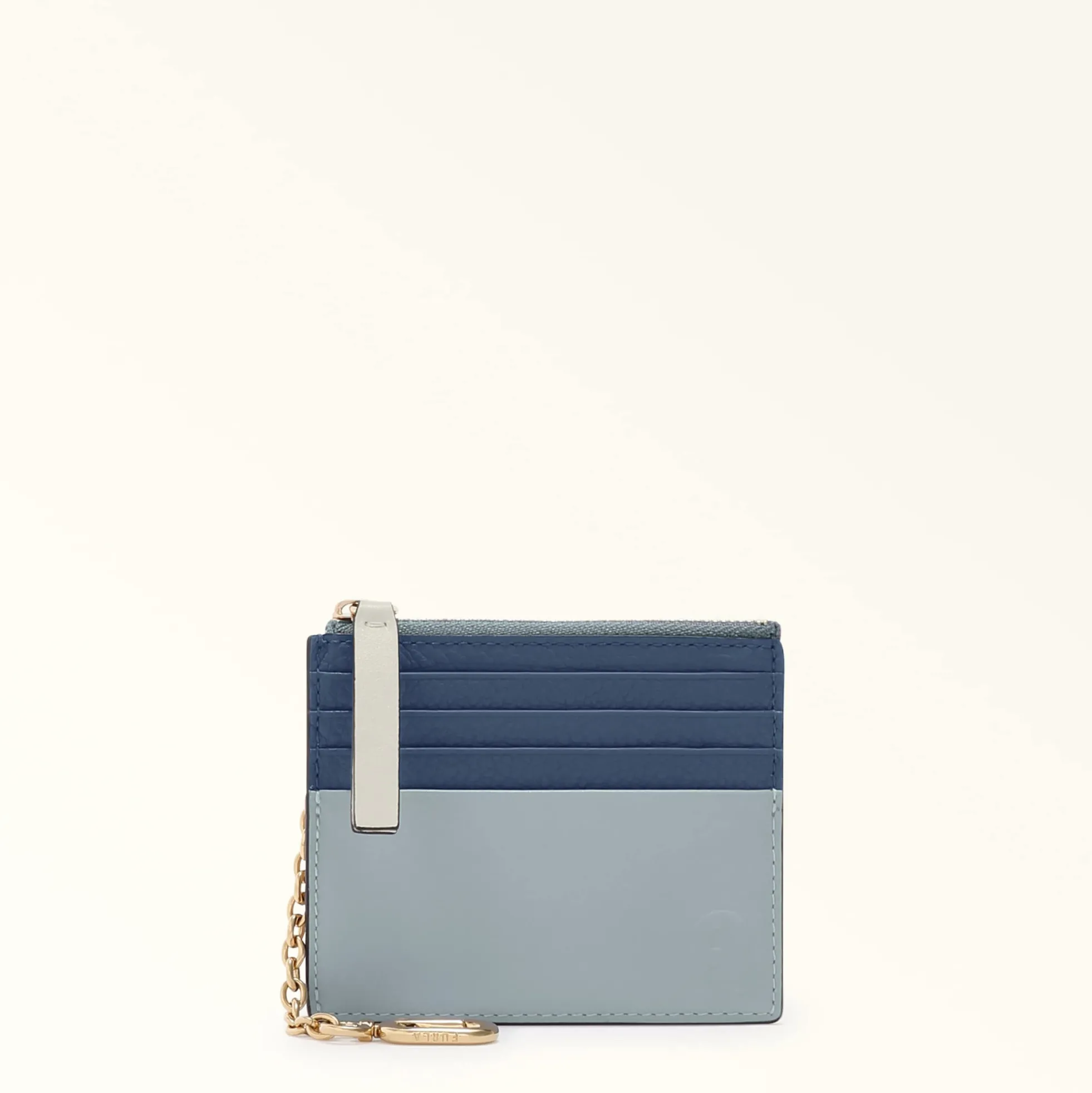Furla Card Holders|Wallets<Grazia Card Case S denim+nuvola+panna