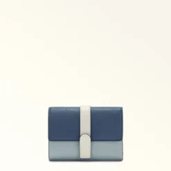 Furla Small Wallets|Wallets<Grazia Compact Wallet M denim+nuvola+panna