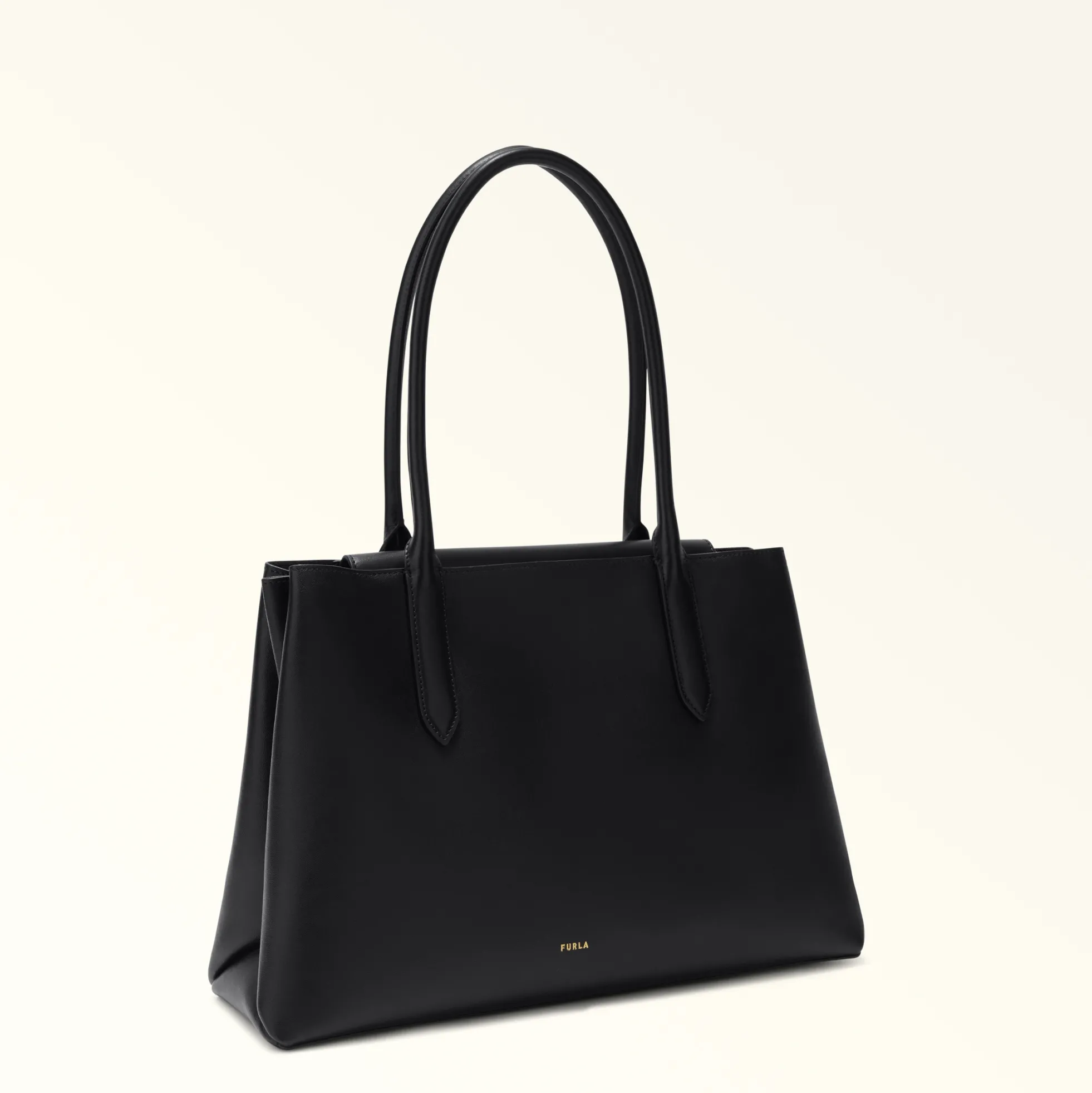 Furla Maxi Bags|Shoulder Bags<Meridiana Tote L nero+nero int.
