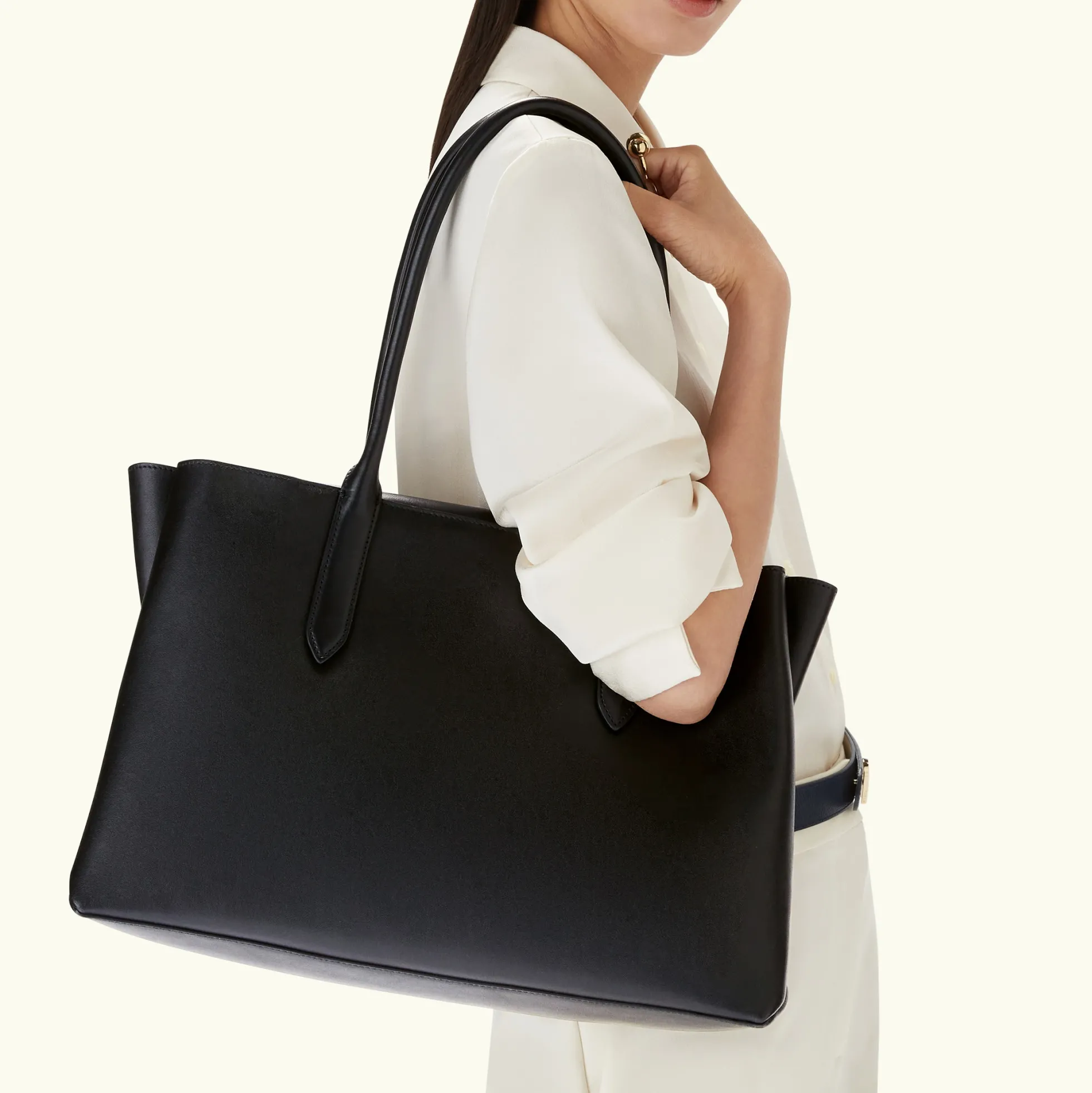 Furla Maxi Bags|Shoulder Bags<Meridiana Tote L nero+nero int.