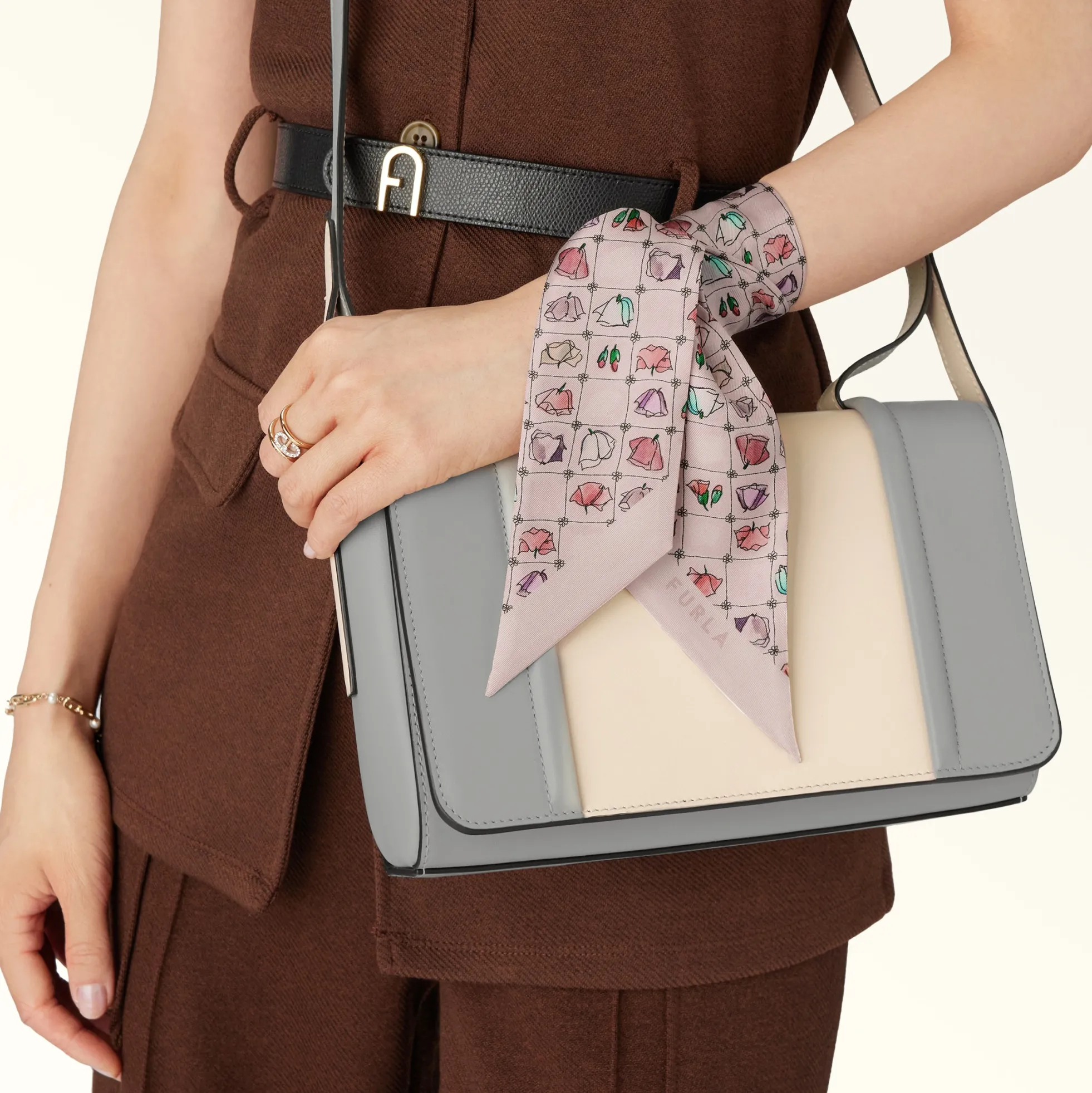 Furla Scarves<Metropolis Bandeau toni azalea