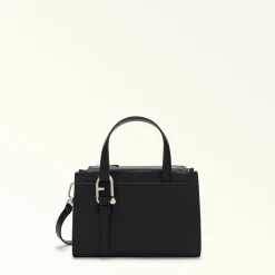 Furla The Black Bag Edit|Top Handles<Nuvola Boston Bag S nero
