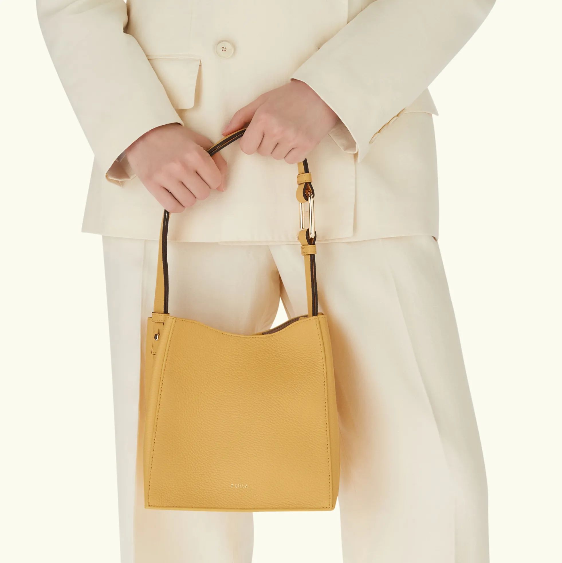 Furla Bucket Bags|Shoulder Bags<Nuvola Bucket Bag MINI crema
