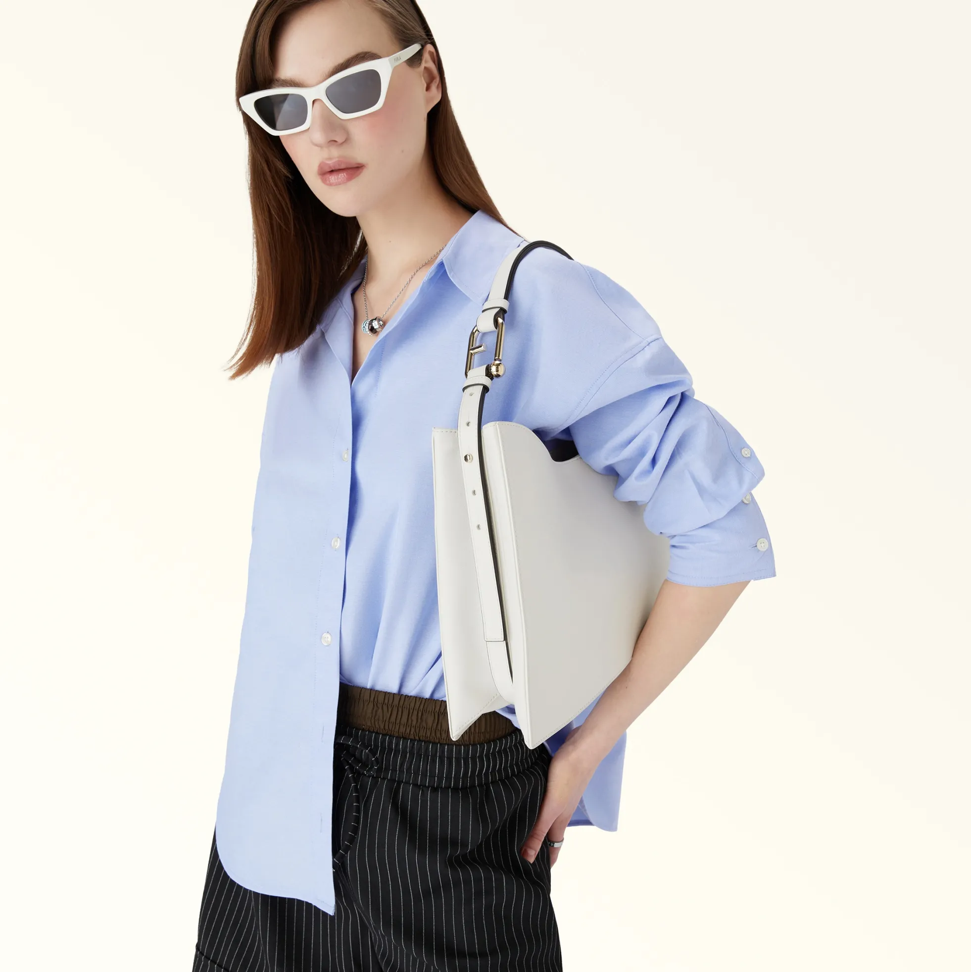 Furla Maxi Bags|Shoulder Bags<Nuvola Shoulder Bag L marshmallow