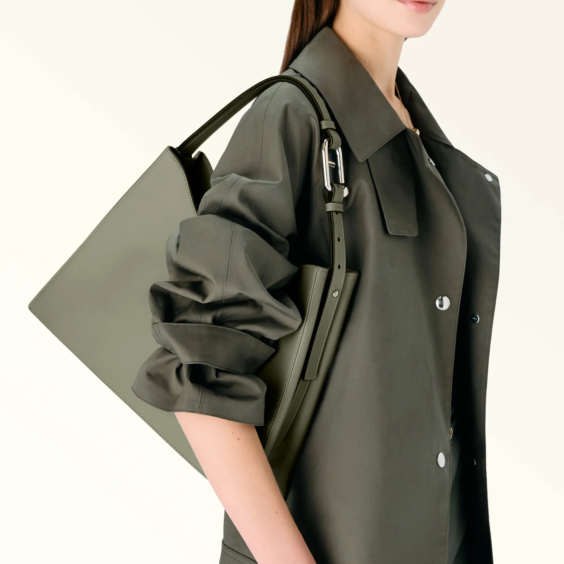 Furla Maxi Bags|Shoulder Bags<Nuvola Shoulder Bag L agave b