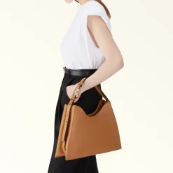 Furla Maxi Bags|Shoulder Bags<Nuvola Shoulder Bag L brandy