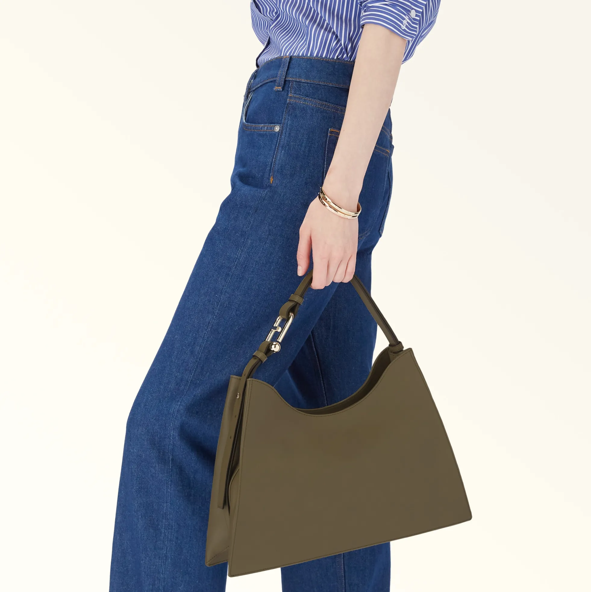 Furla Maxi Bags|Shoulder Bags<Nuvola Shoulder Bag L sage