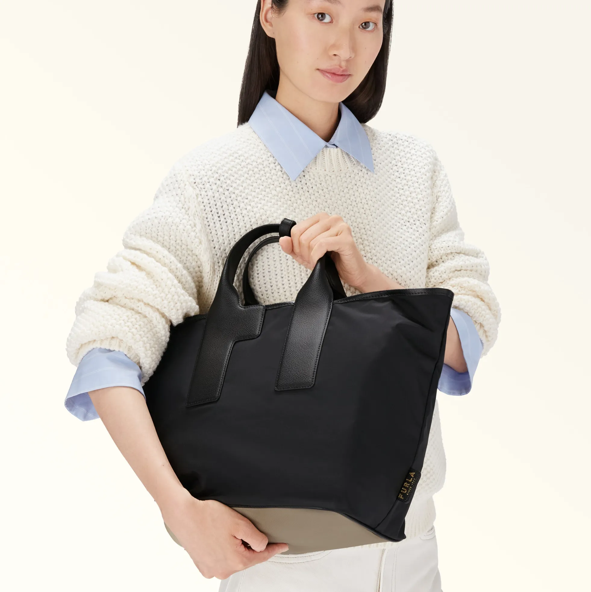 Furla Top Handles|Crossbodies<Piuma Tote L nero+vetiver