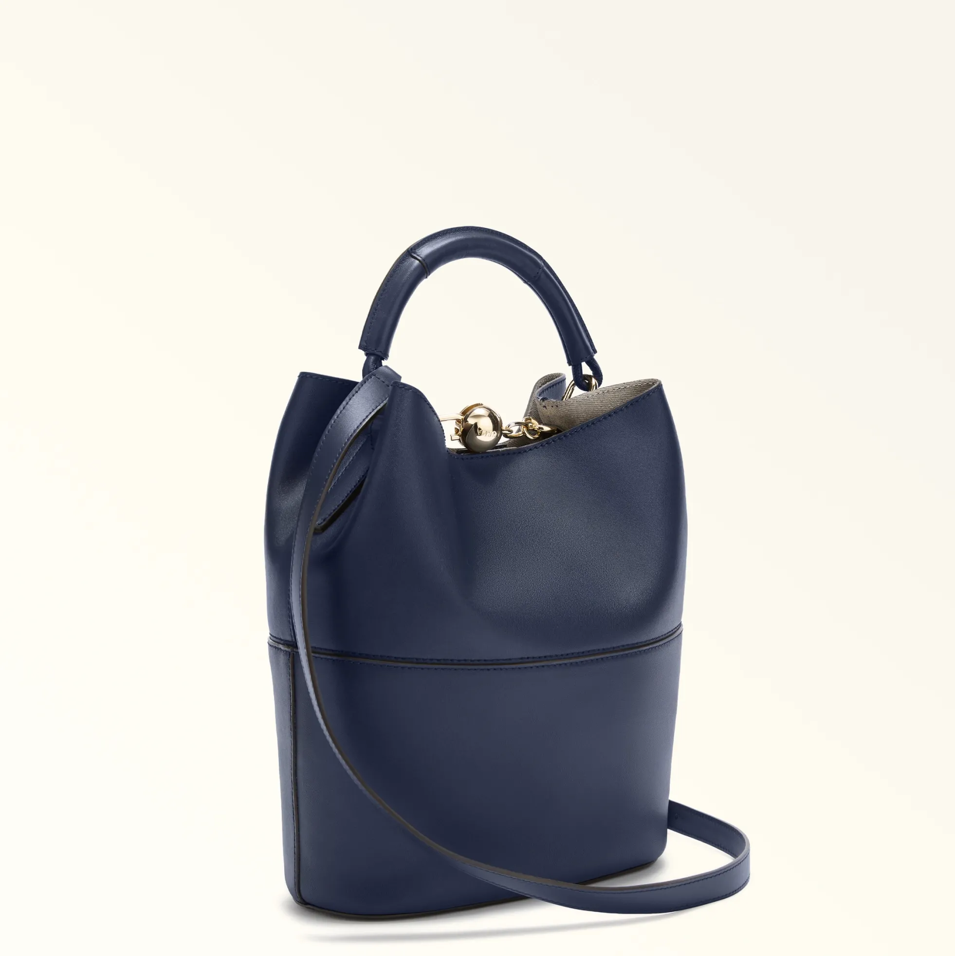 Furla Bucket Bags|Top Handles<Sfera Bucket Bag S mediterraneo+grigio int.