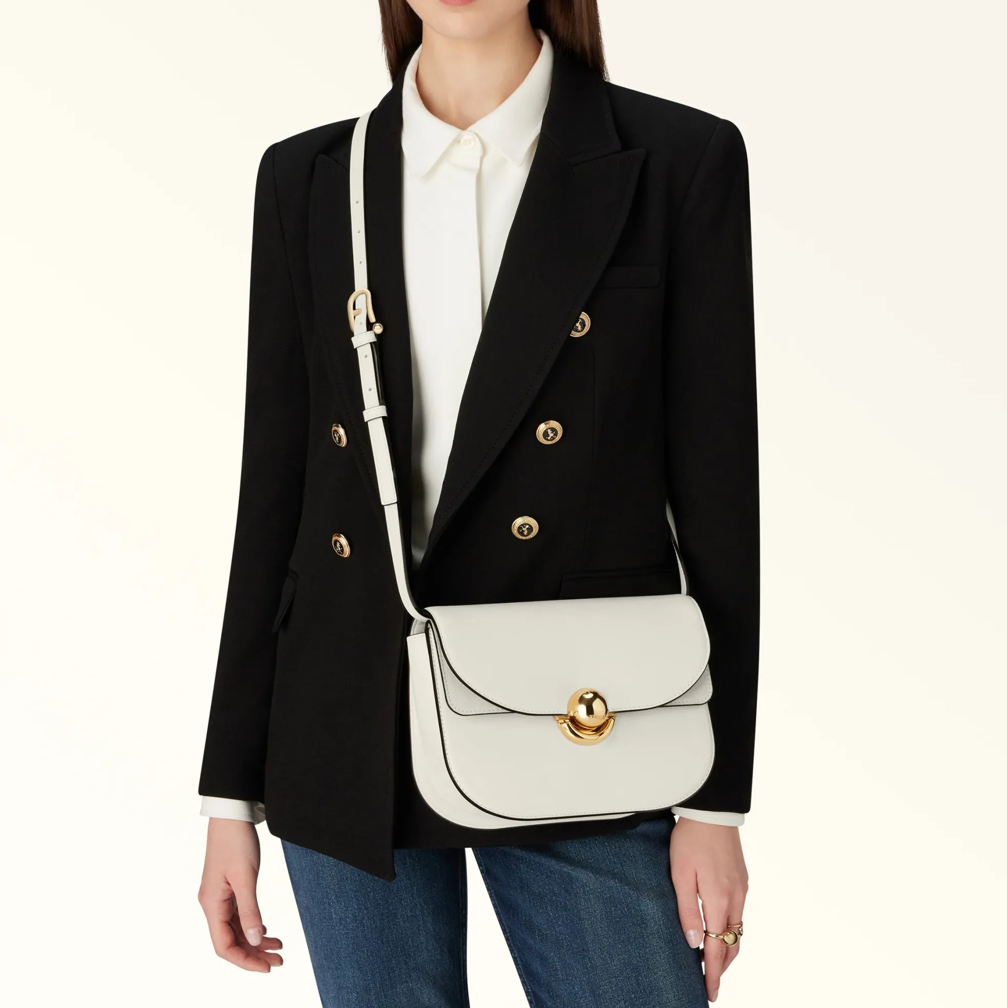 Furla Crossbodies|Furla Sfera<Sfera Crossbody S panna