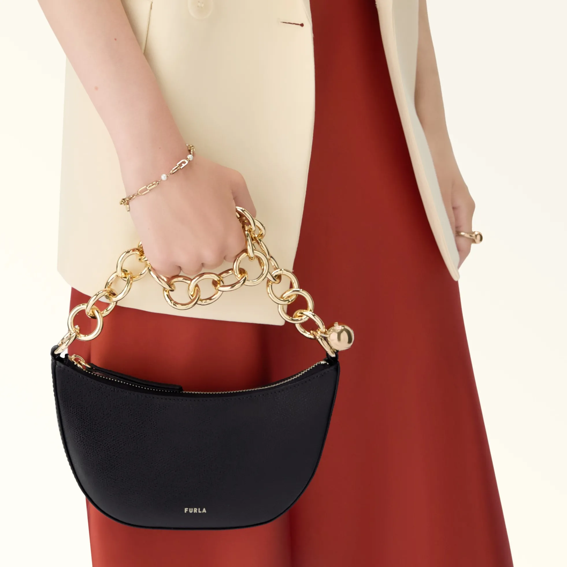 Furla Mini Bags And Pouches|Mini Bags And Pouches<Sfera Mini Bag nero
