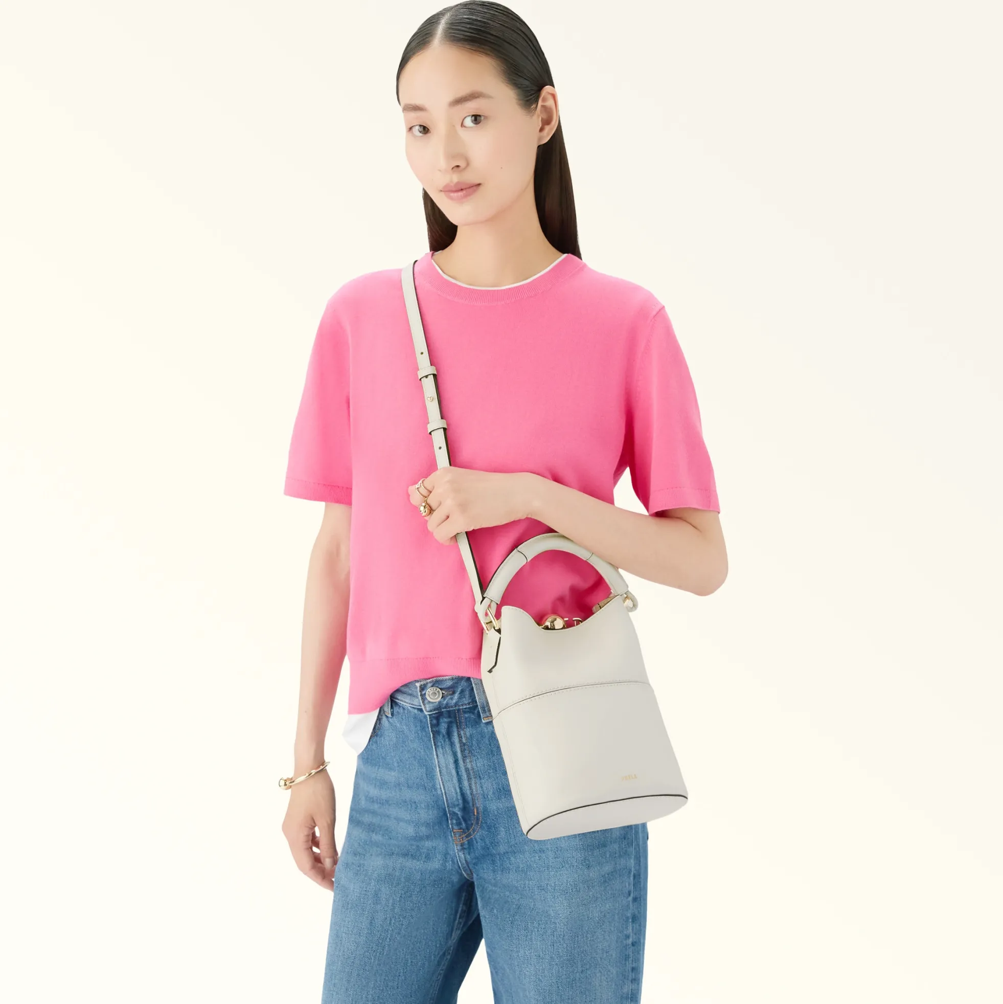 Furla Bucket Bags|Mini Bags And Pouches<Sfera Mini Bag panna+avena int.
