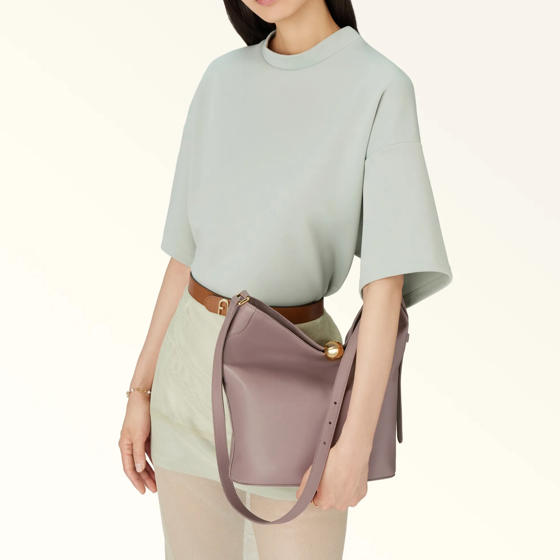 Furla Bucket Bags|Shoulder Bags<Sfera Soft Bucket Bag S mauve