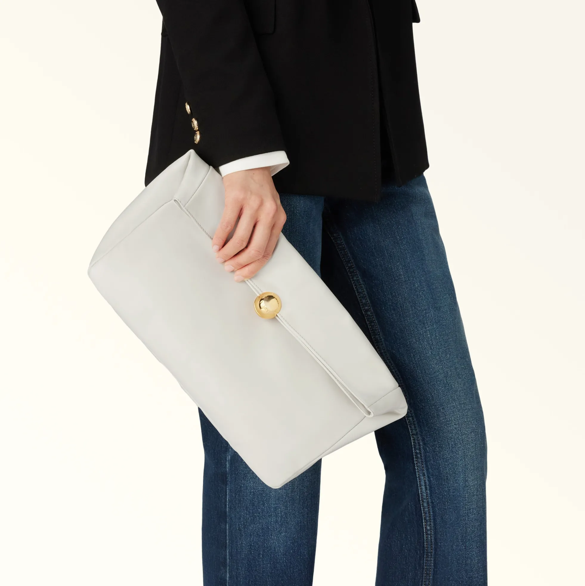 Furla Furla Sfera Soft<Sfera Soft Clutch M marshmallow