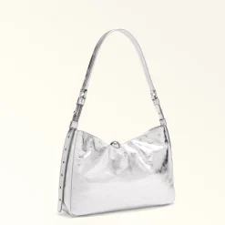 Furla Shoulder Bags|Furla Sfera Soft<Sfera Soft Shoulder Bag M color silver
