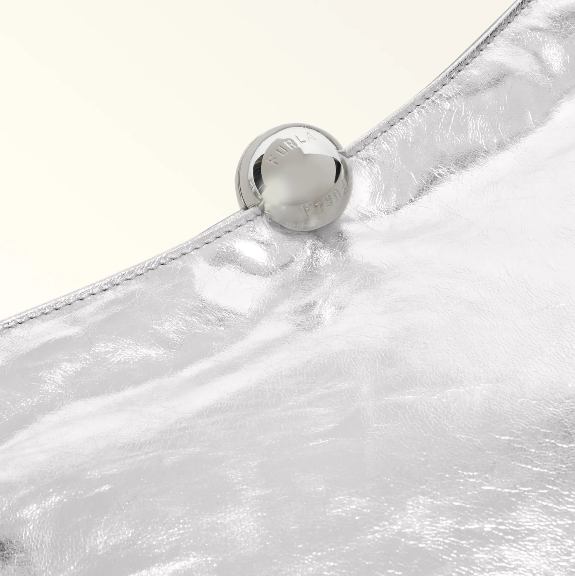 Furla Shoulder Bags|Furla Sfera Soft<Sfera Soft Shoulder Bag M color silver