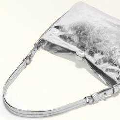 Furla Shoulder Bags|Furla Sfera Soft<Sfera Soft Shoulder Bag M color silver