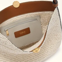 Furla Maxi Bags|Shoulder Bags<Sfera Soft Shoulder Bag L naturale+cognac h