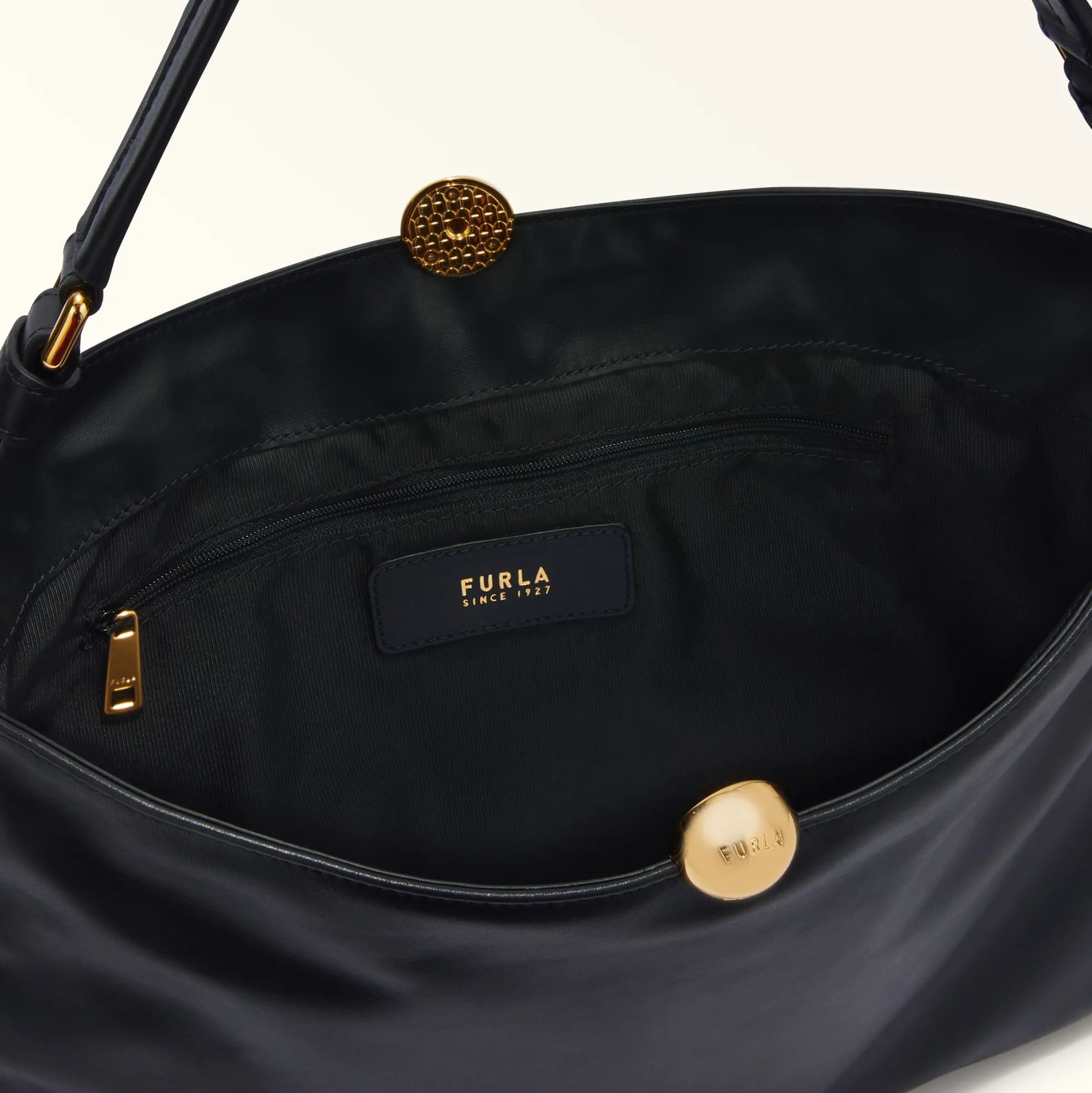 Furla The Black Bag Edit|Maxi Bags<Sfera Soft Shoulder Bag L nero