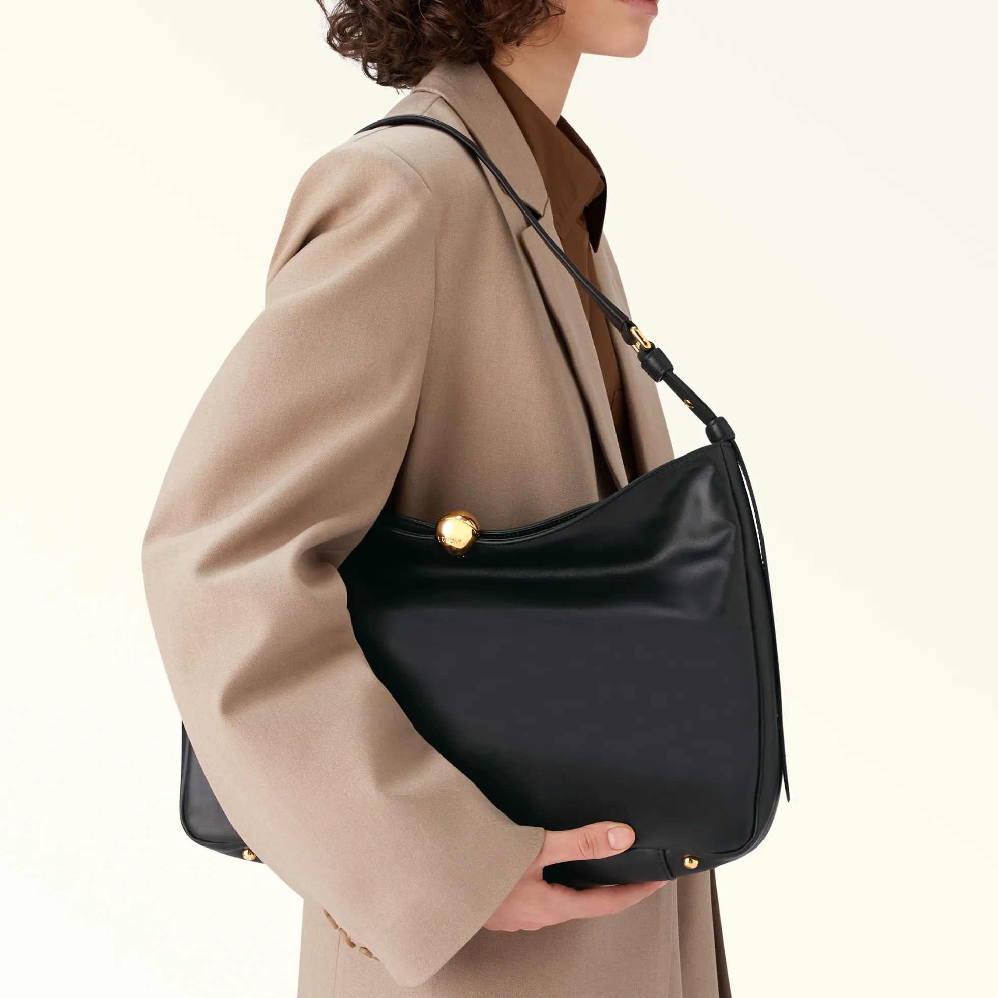 Furla The Black Bag Edit|Maxi Bags<Sfera Soft Shoulder Bag L nero