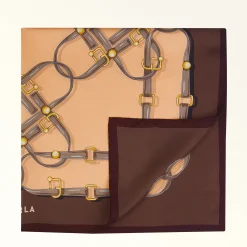 Furla Scarves<Tortona Carré toni cioccolato