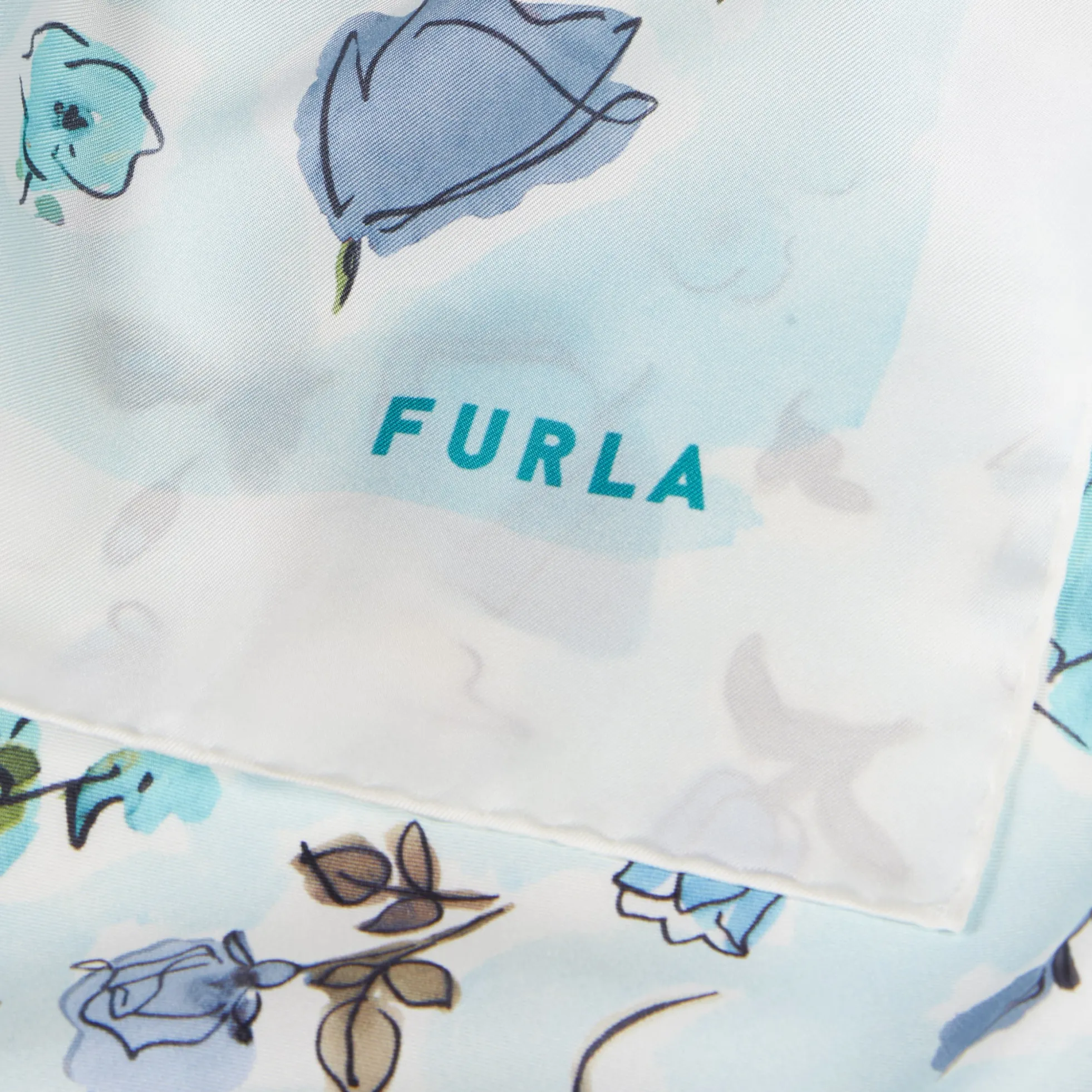 Furla Scarves<Tortona Carré toni acquamarina